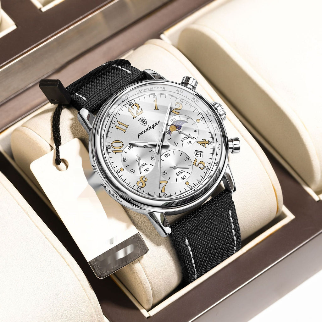 Multifonctionnelle Montre Quartz Lumineux Homme