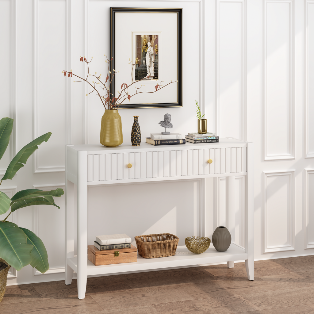 Table de console de 29,53" avec tiroirs