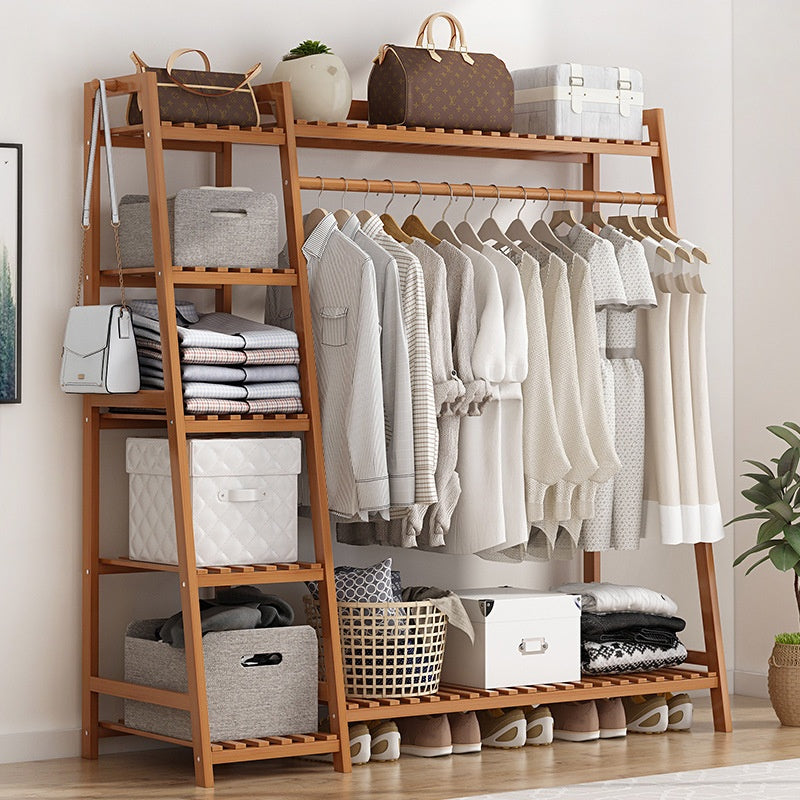 Rack en bois massif simple pour le salon