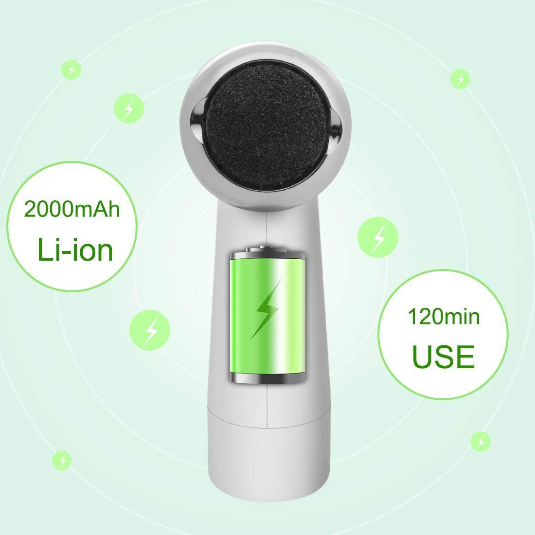 Electric foot file with vacuum function to exfoliate
