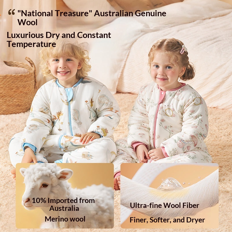 Sac de couchage Laine de soie Automne et hiver Épaisseur Température constante pour les enfants