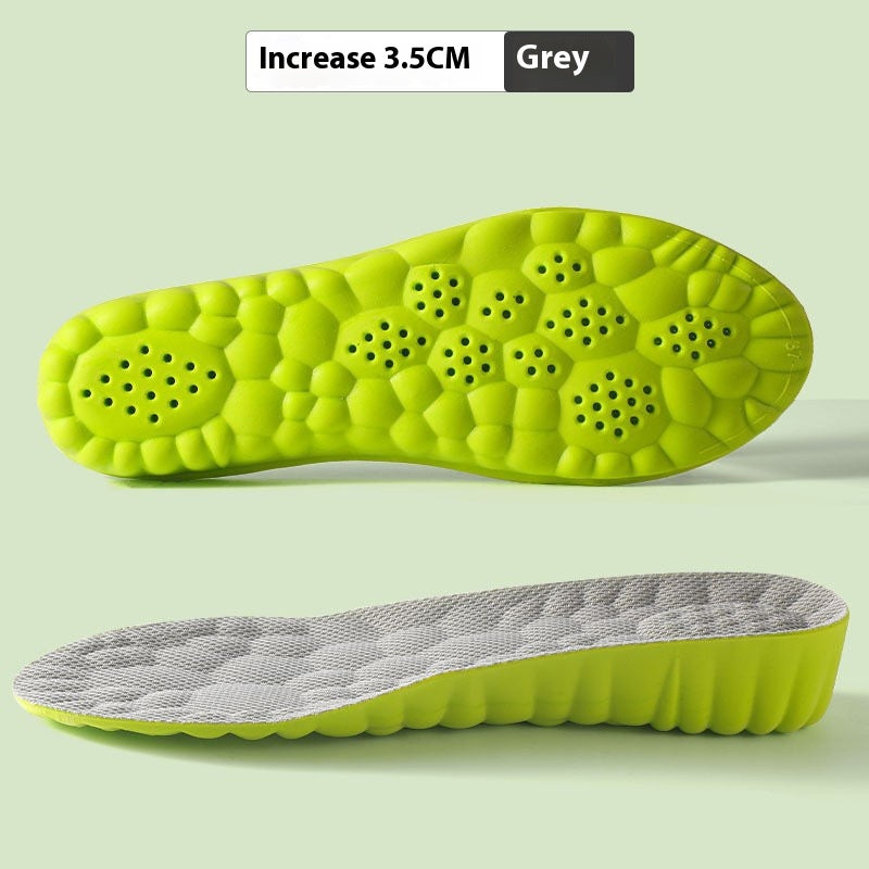 Hauteur Augmenter la semelle intérieure Haute Élastique Shockproof Respirant Sweat Absorbing