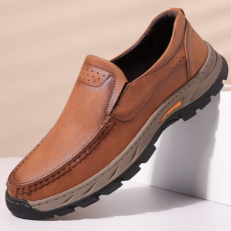 Hommes Outdoor Bas-top Chaussures antidérapantes en cuir