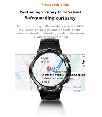 Smartwatch multi-fonctionnel sport avec double caméra pour la position