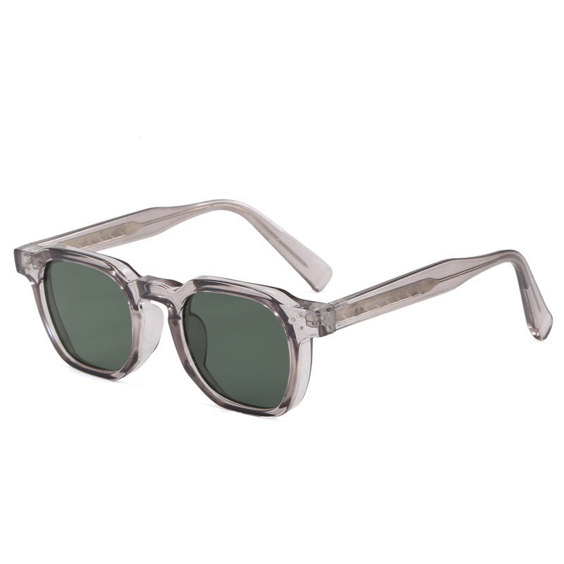 Lunettes de soleil vintage carré épaisses pour hommes femmes