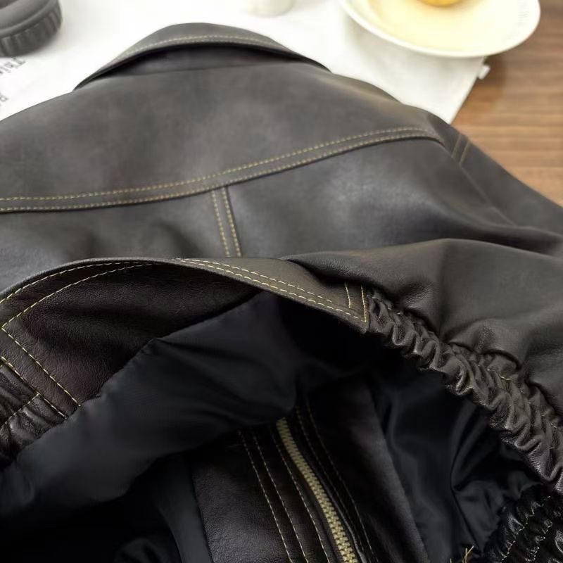 Haut de veste en cuir pour enfants