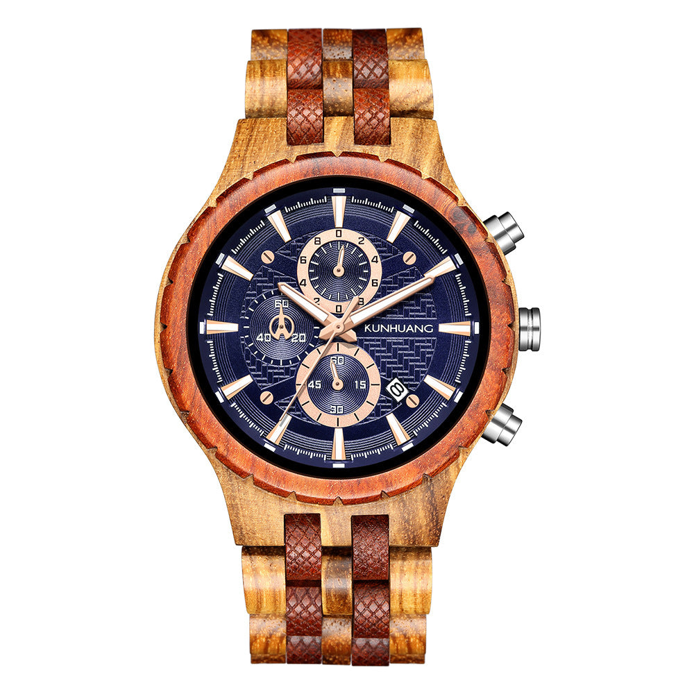 Montre sport Quartz multi-fonctionnelle mode homme