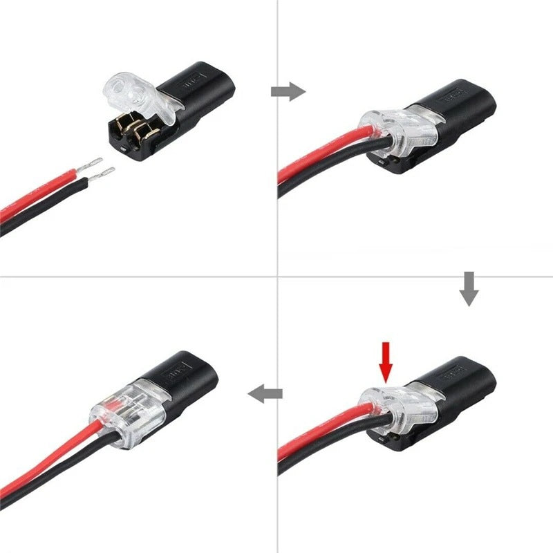 Conducteur de puissance de connecteur amovible sans soudure de LED