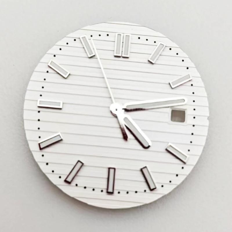 30 5mm solaire bande d'ongle vert montre lumineux cadran plaque