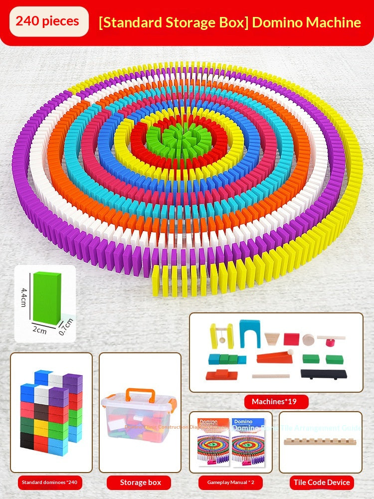 Puzzle éducatif Jouet Mécanisme Bâtiment Blocs Cadeau Dominos