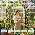 2Pcs ou 1Pcs Options 7.87Ft H X 4.59Ft W Arches de jardin en métal réglable Bricolage extérieur Trelli