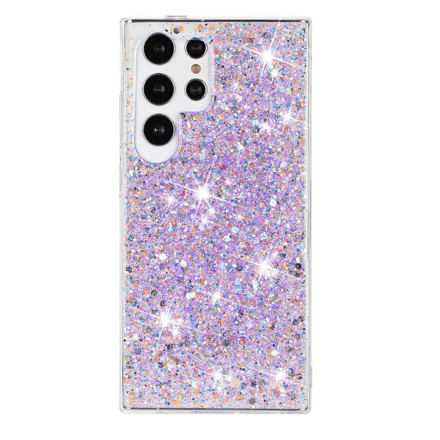 Étui téléphonique de paillettes en poudre étoilée Sky Shimmering