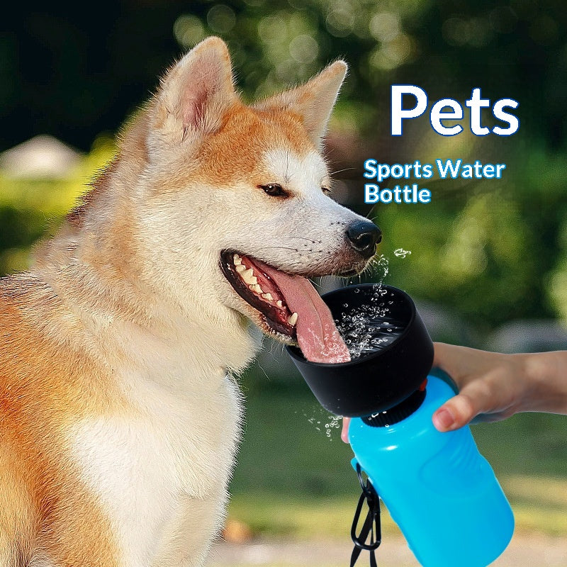 Portable Squeeze-style bol d'eau pour chien et fontaine de boisson pour chat