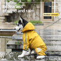 Imperméable imperméable à quatre pattes pour chiens Petit chien Vêtements de sortie Tractable Waterpr