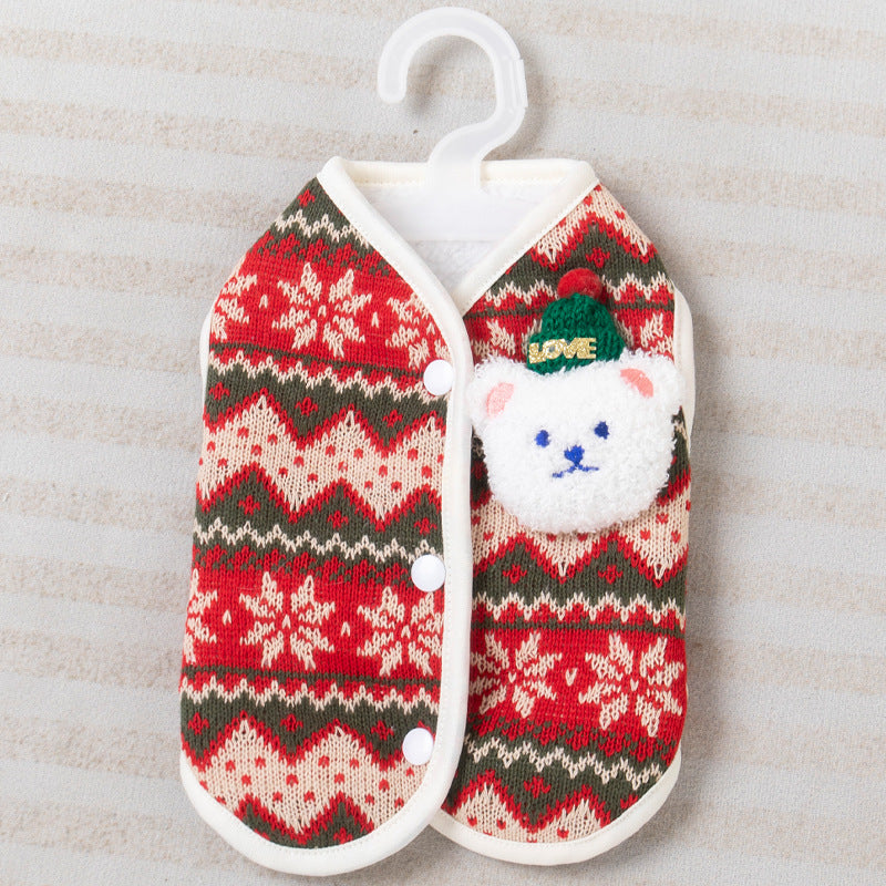 Vest Teddy Warm Cat Vêtements de chat