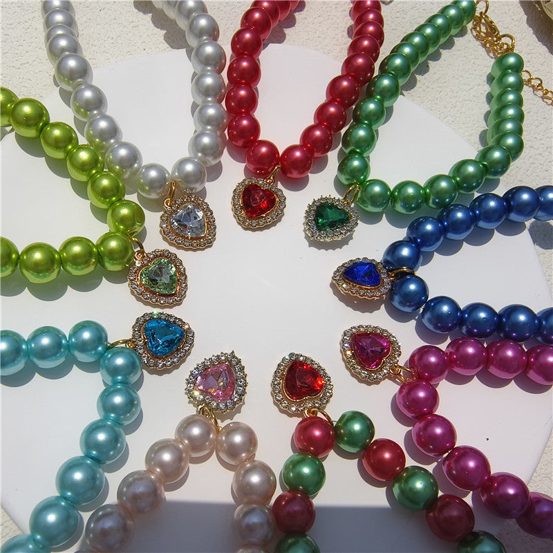 Collier pendentif en pierre gemme façonnable