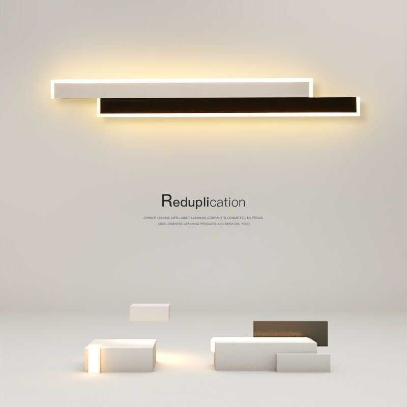 Minimalist Creative Lampe murale à longue bande personnalisée