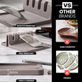 Zulay Kitchen Multi-Utensile Silicone Spoon Repos - Stovetop résistant à la chaleur Porte-rembourrage
