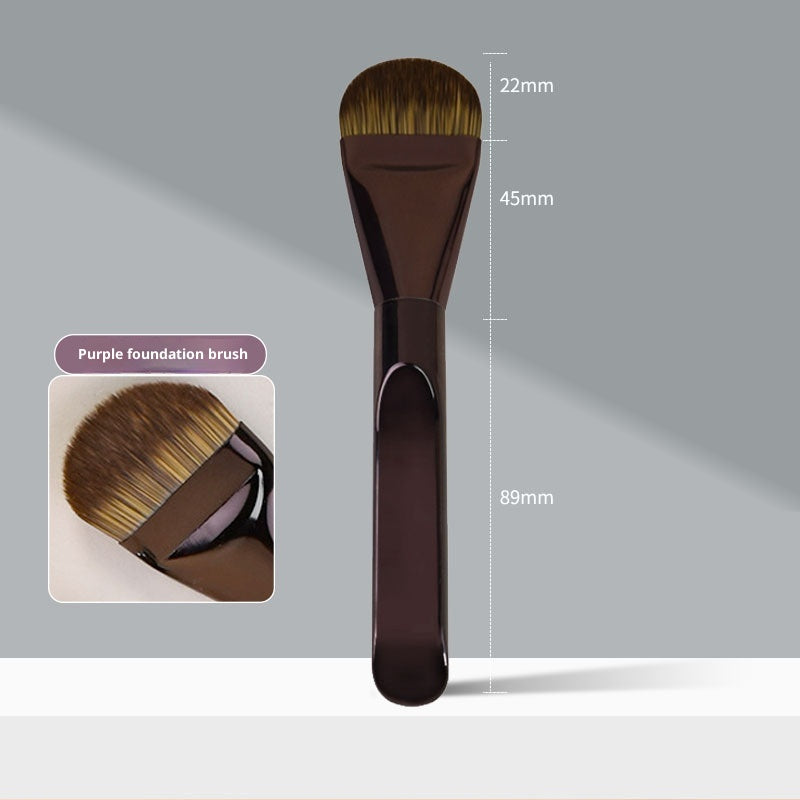 Fondation en forme de langue Brosse à tête plate de maquillage sans couture ultra-mince