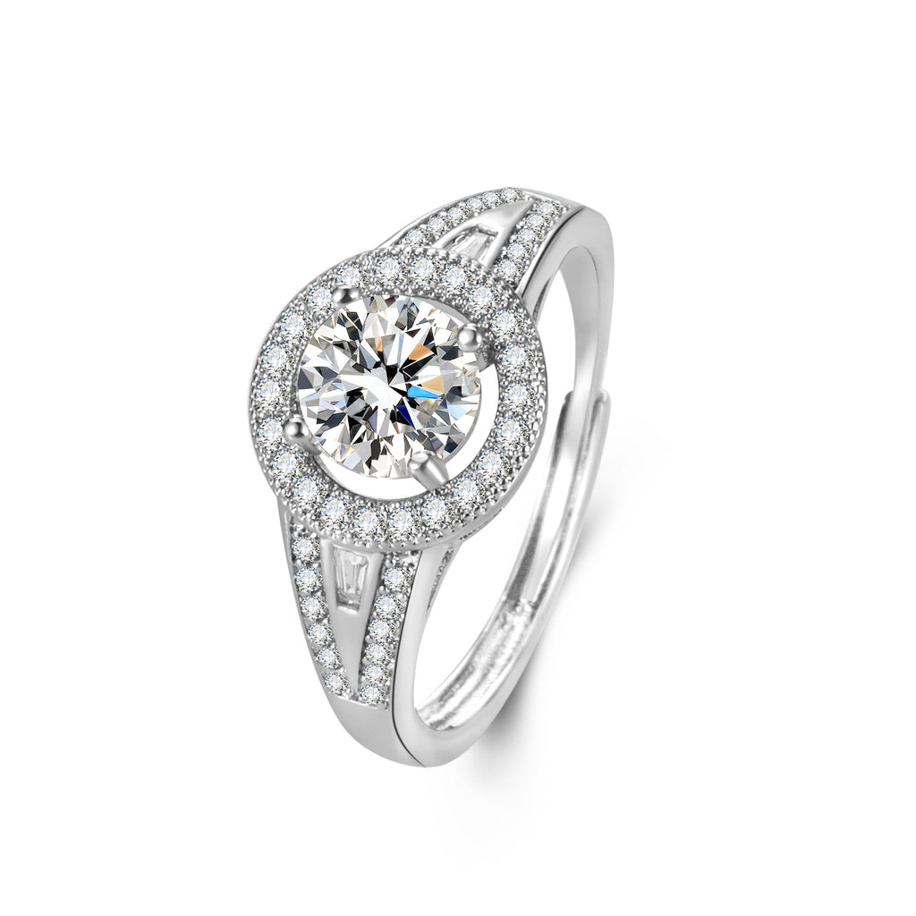 Anneau personnalisé de Zircon pour femmes
