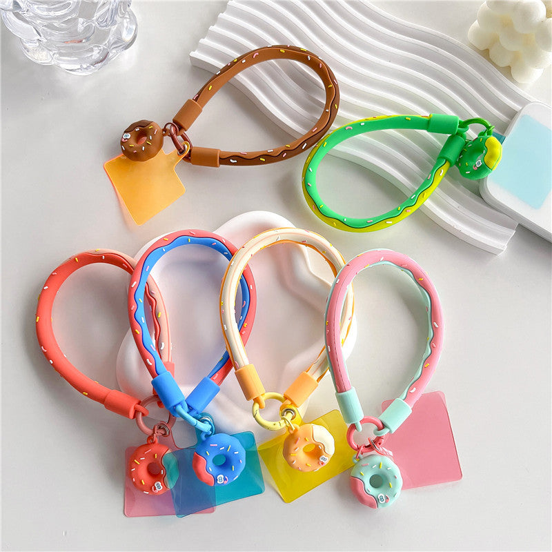 Bracelet Donut Soft Silicone Téléphone Étui suspendu