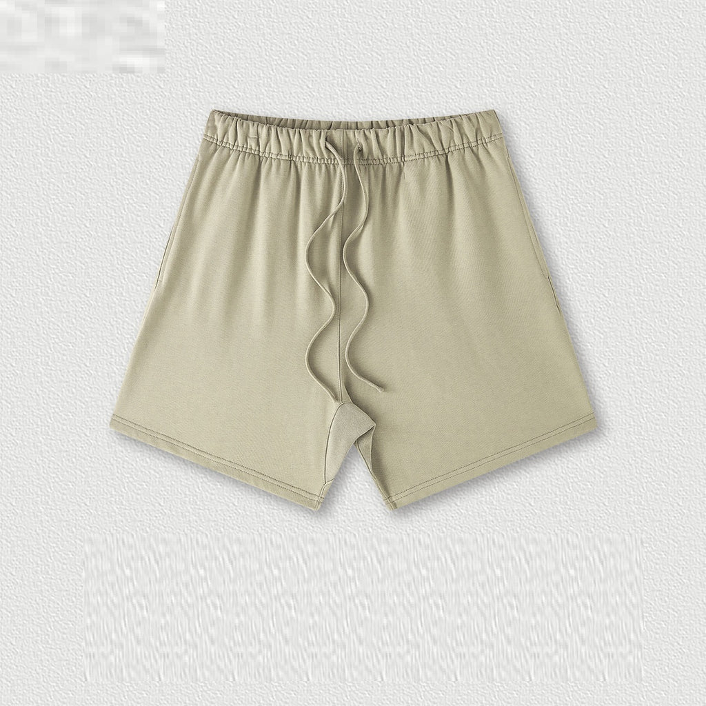 Couleur de la Terre Style de base Short en coton moyen et grand pour enfants