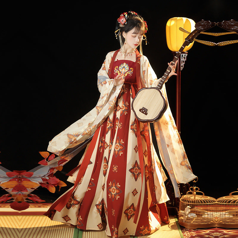 Tang Femmes Han Chinese Récupération de vêtements Cheko Robe Tang Imperial Style Concubine One-p