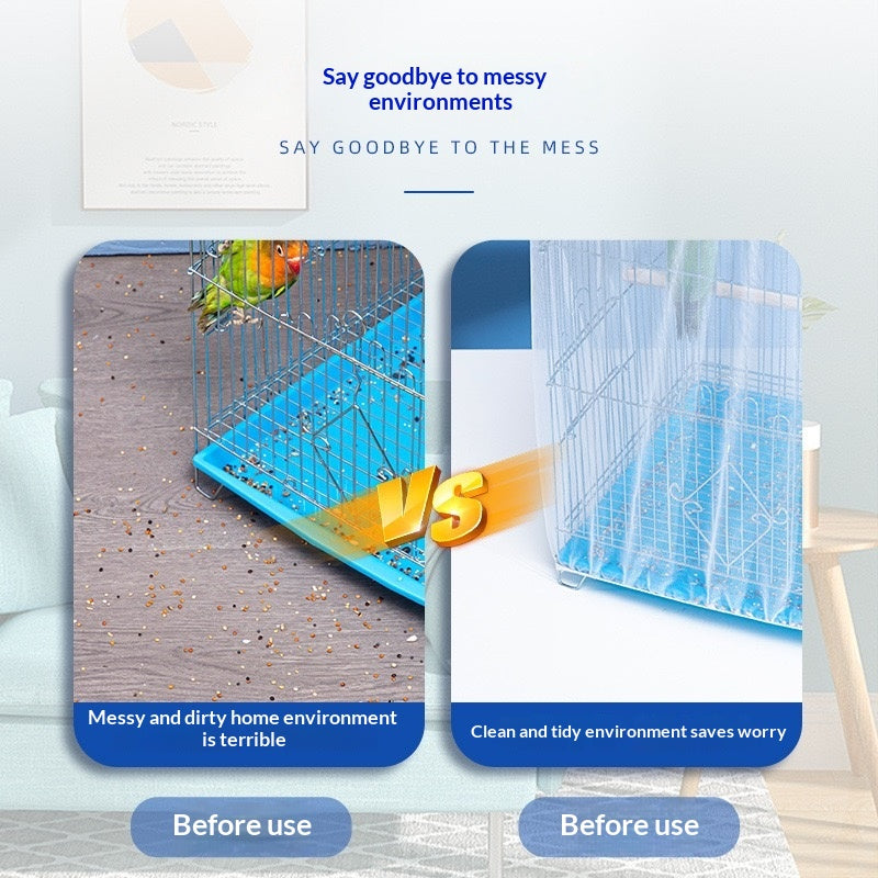 Cage d'oiseaux Couverture de maille anti-éclaboussures