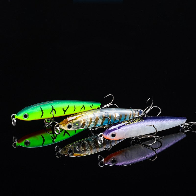 Long-distance casting of artificial lures for freshwater streams