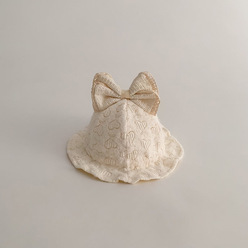 Chapeau Bow Fisherman à l'épreuve du vent Nouveau-né Petit mois Garder le chapeau de seau chaud bébé