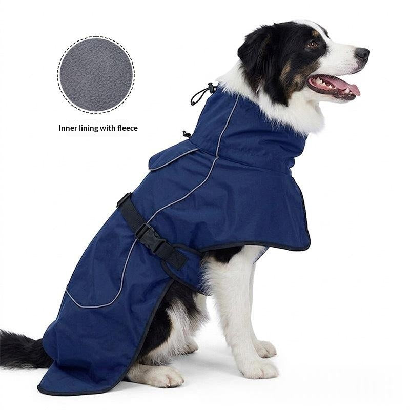 Vêtements de chien d'hiver Fleece-lined Warm Windbreaker