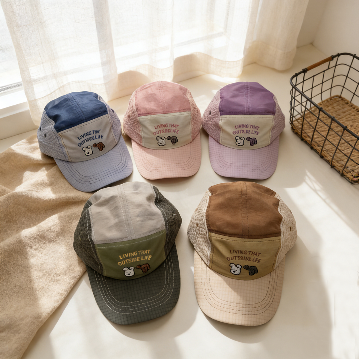 Enfants multicolores rayés et contrôlés motif