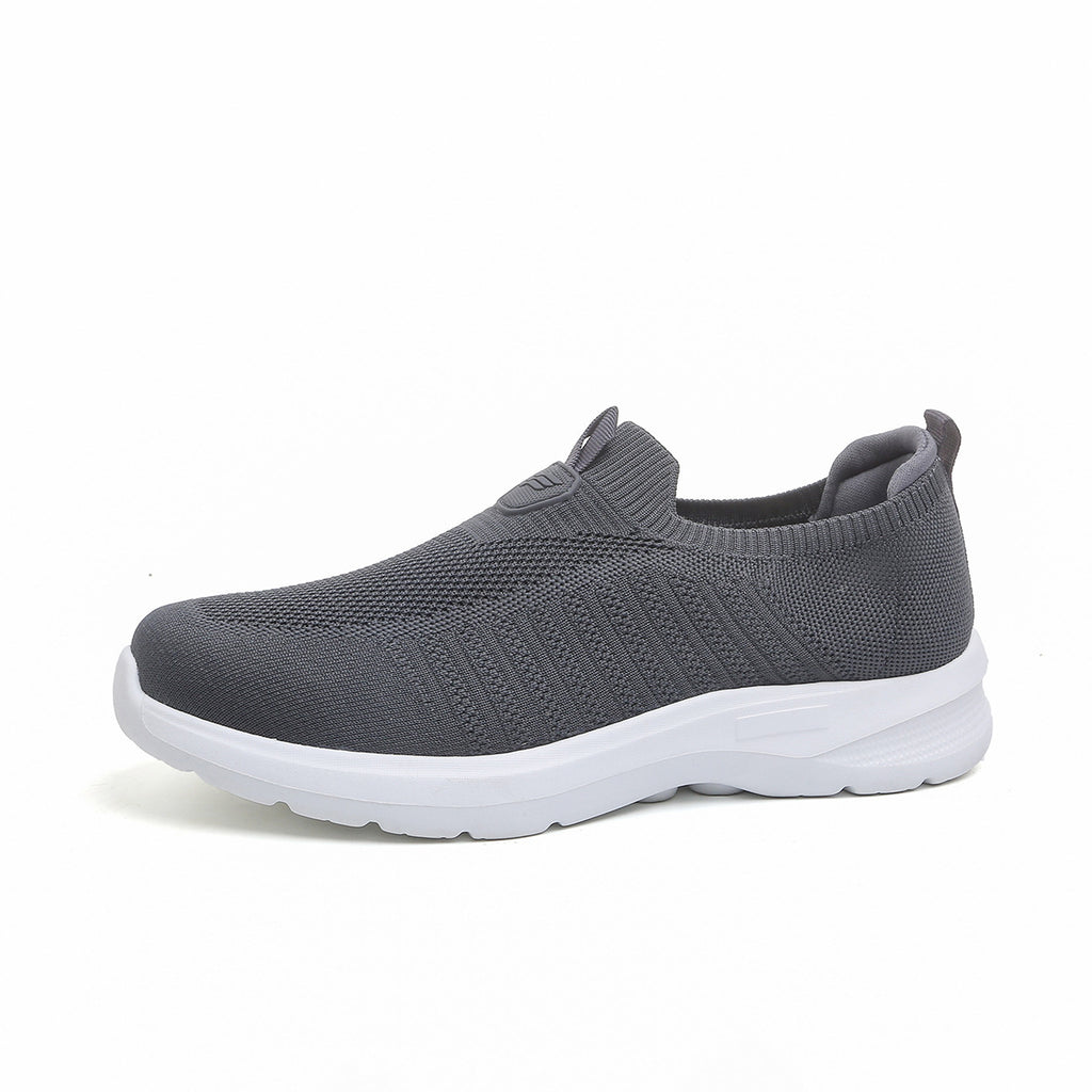 Hommes Flyknit Slip-On Casual Sports Mesh Chaussures de marche