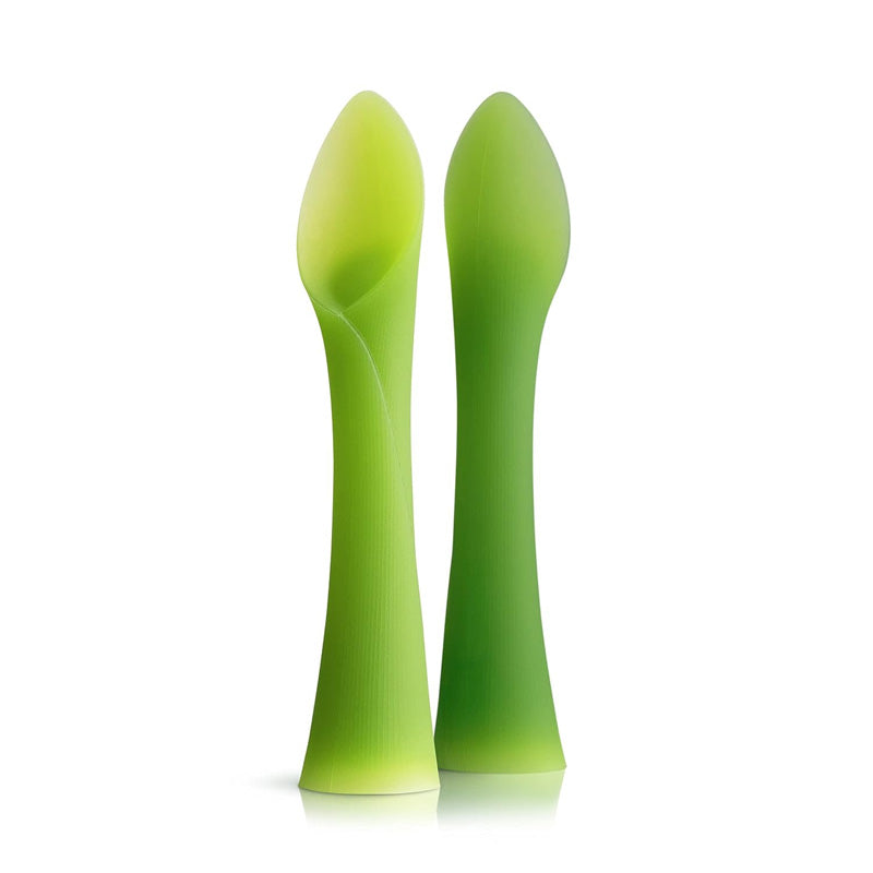Spoon d'entraînement 2pack Silicone Soft-Tip pour le sevrage de bébé
