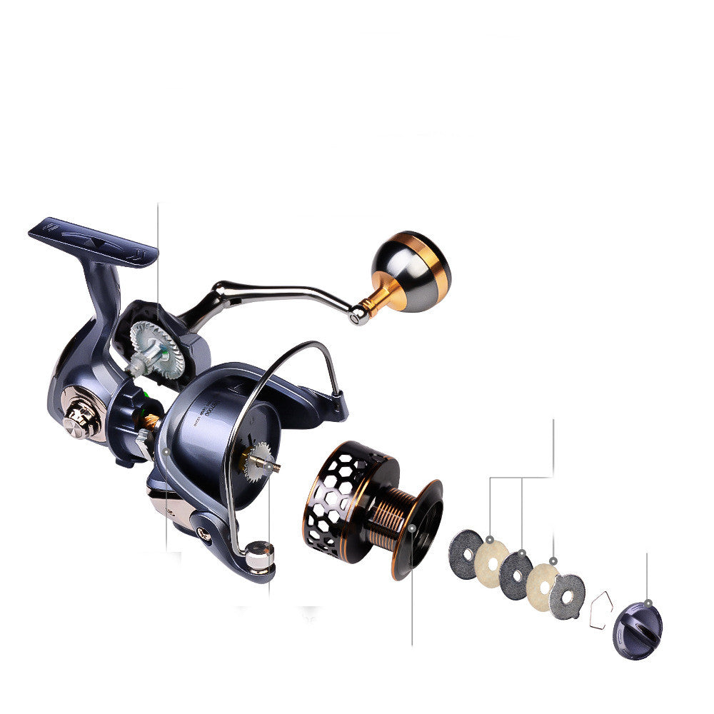 Roue de pêche Full Metal Thread Cup Luya Spinning