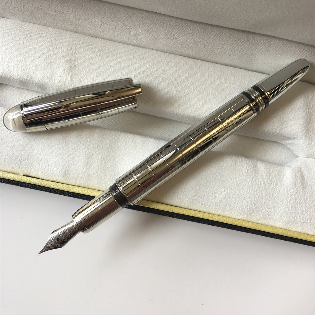 Interstellar cristal série tête métal Rollerball stylo à bille stylo de fontaine classique Carbo