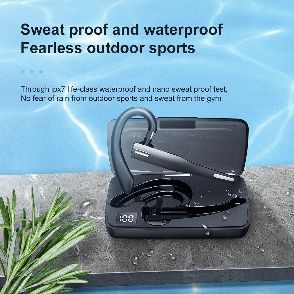 Business Ear-monté casque Bluetooth à une oreille Réduction du bruit
