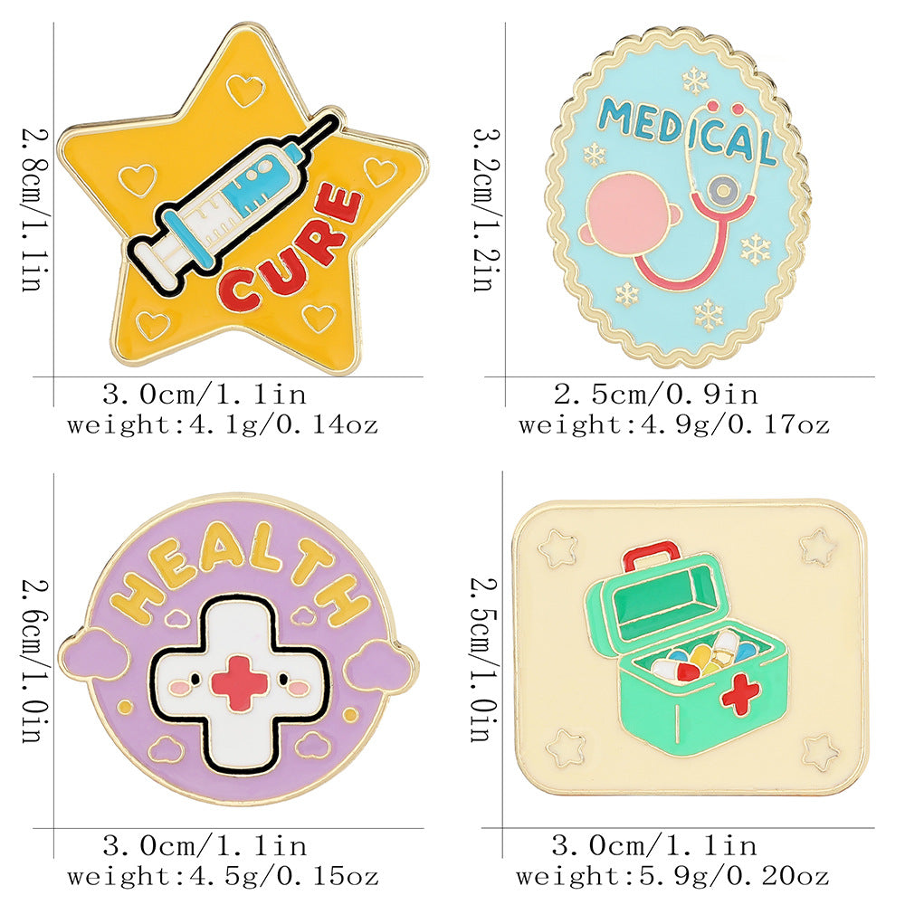 Cartoon créatif Medical Angel Brooch