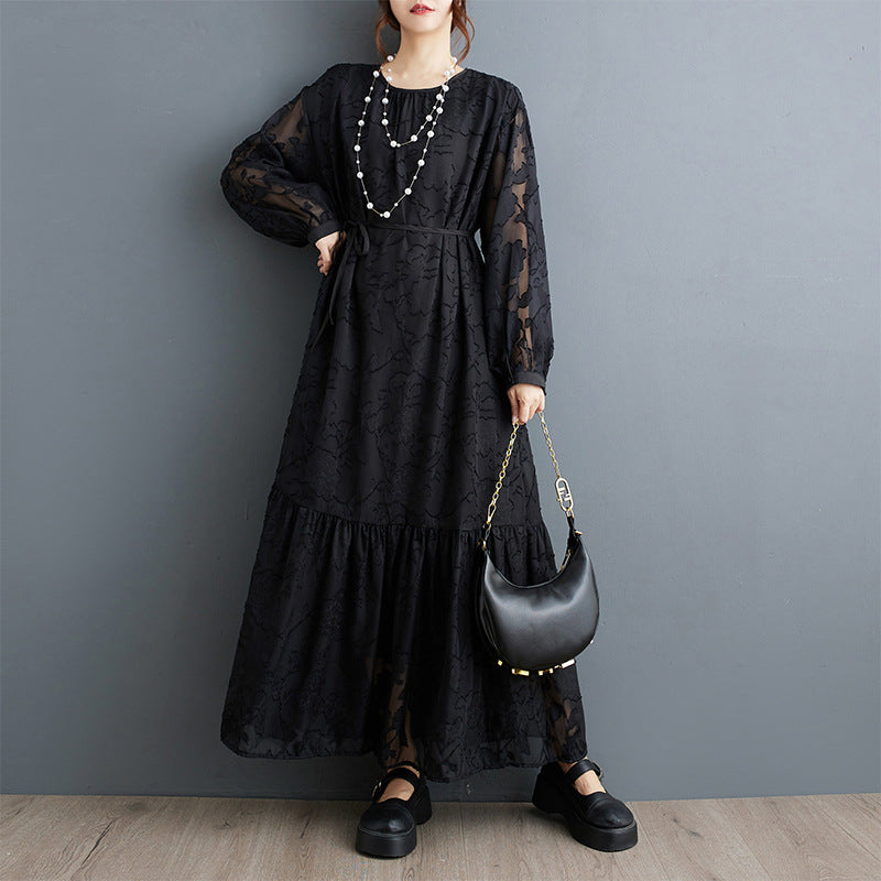Robe élégante à double couche pour femmes