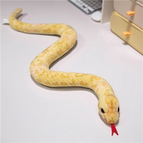 Jouet en peluche pour enfants imprimé et teint Crooked modèle Python