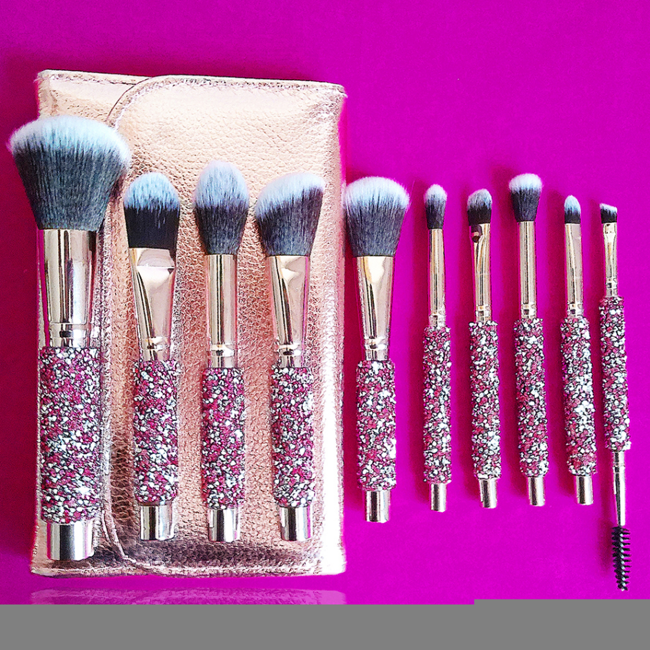 10 EN 1 Pinceau de maquillage personnalisé diamanté