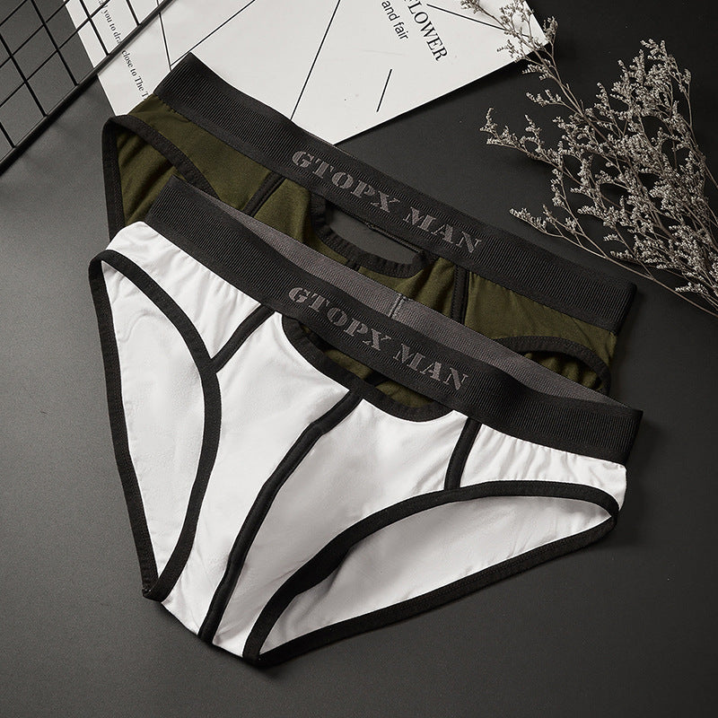 Low Waist hommes Skylight avant et l'ouverture arrière slips sexy