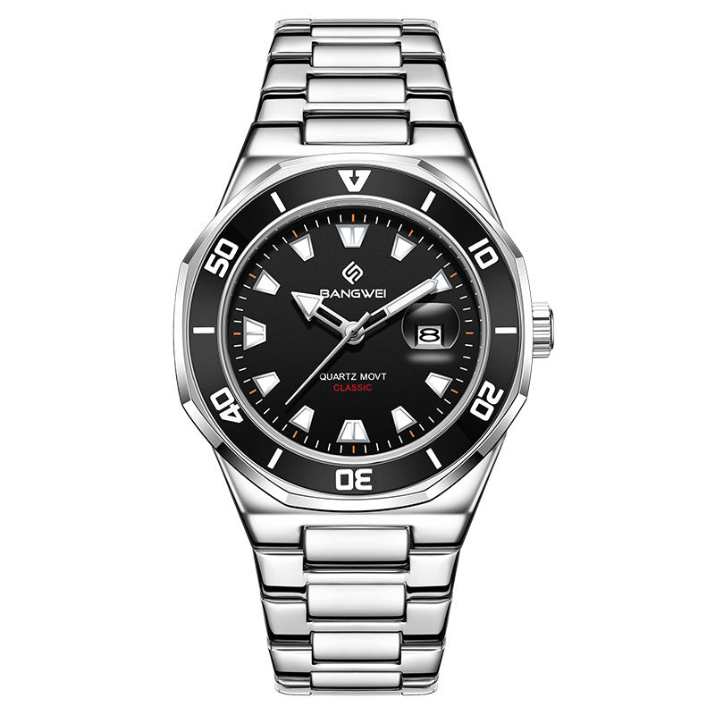 Montre Quartz homme simple de style affaires avec un grand cadran