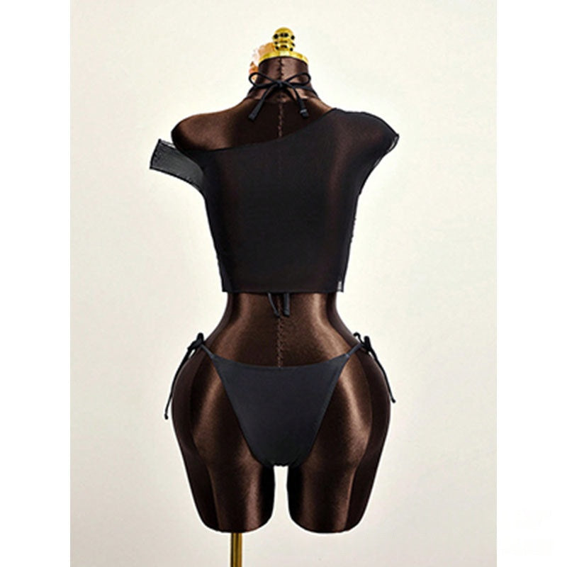 Bikini européen et américain Un ensemble de maillots de bain trois pièces