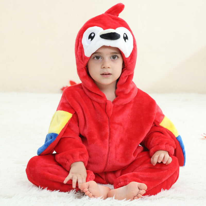 Enfant et tout-petit Onésie Classe A Costume de saut en flanelle Crawling