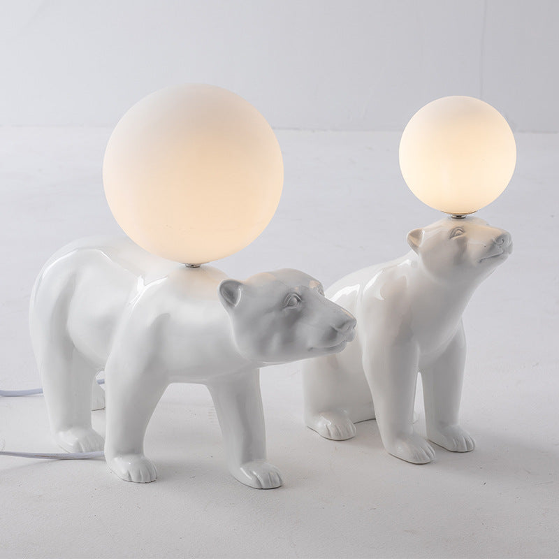 Lampe de table moderne pour ours à caractère simple