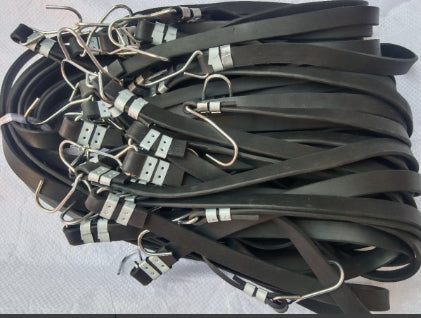 Corde de fixation-noir-polypropylène + bande de caoutchouc-1 pièce
