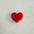 Perles de coeur en acrylique brillant solide