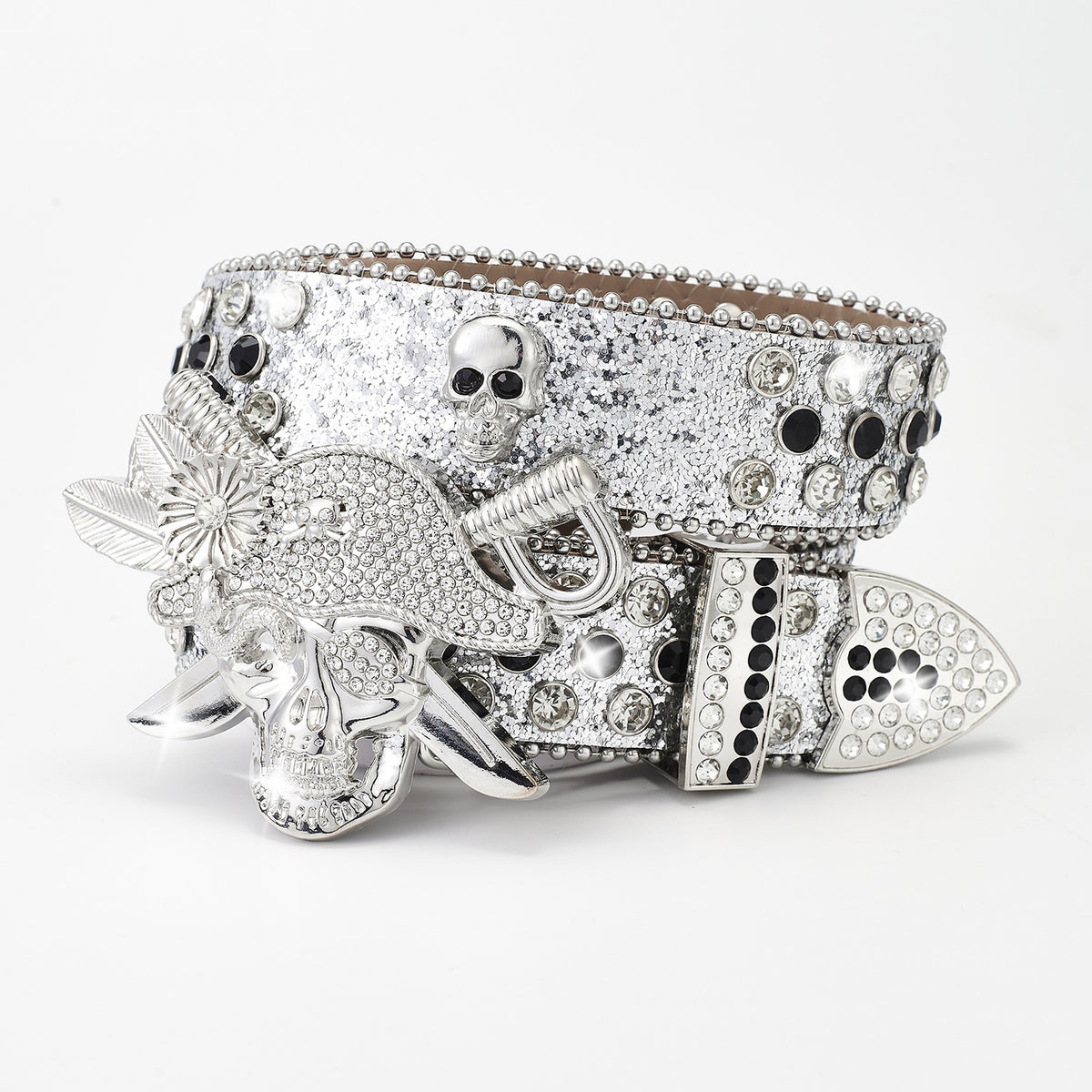 Ceinture de mode Punk Pirate de Strass Punk