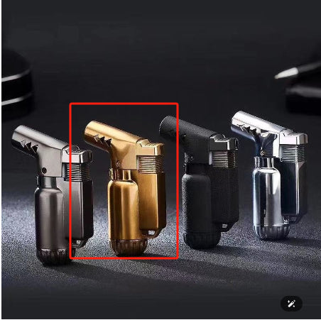 HB805-1 Elbow plein métal droit Punching Windproof Lighter